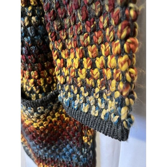 Christopher & Banks Cardigan Rainbow Sweater Open Front Multicolour - Picture 5 of 16
